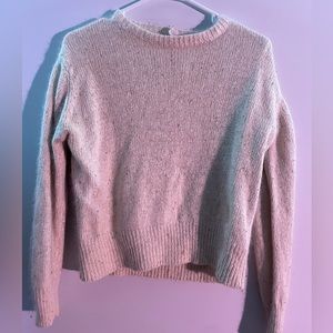 CRAZY HORSE SILK WOMENS WHITECREAM KNIT SWEATER COMFORTABLE CUTE SWEATER 🍀